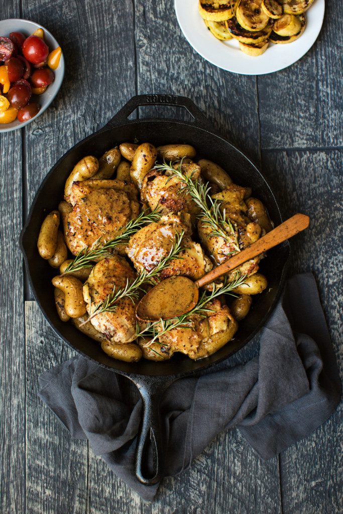 What No One Shares + Honey Mustard Rosemary Chicken TableandDish