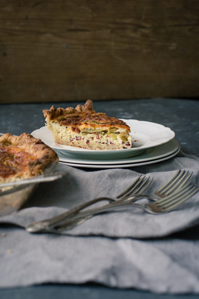 Hatch Chile + Pancetta Quiche TableandDish