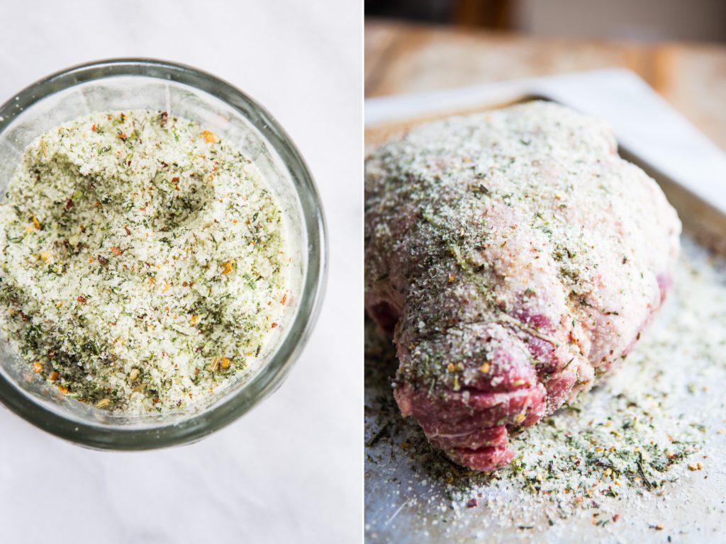 Leg of Lamb with Fresh Herb Rub - TableandDish